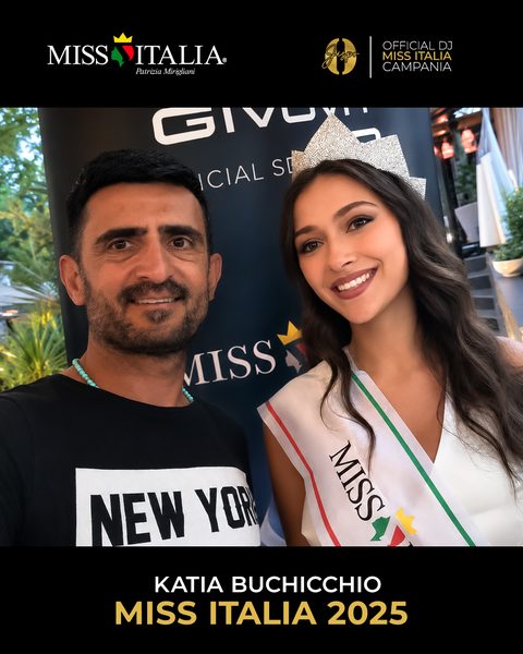 Katia Buchicchio, Miss Italia 2025, con Jespo